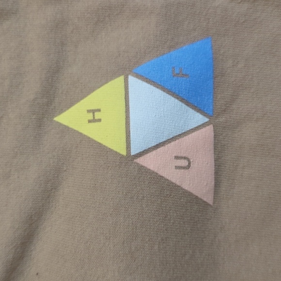 HUF Tan Graphic Tee T Shirt Small - Picture 4 of 10
